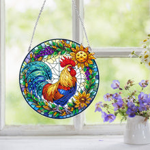 Load image into Gallery viewer, Suncatcher Animal Flower Stained Glass Colorful Diamond Painting Hanging Pendant
