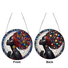 Load image into Gallery viewer, Suncatcher Animal Flower Stained Glass Colorful Diamond Painting Hanging Pendant
