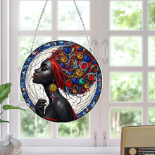 Load image into Gallery viewer, Suncatcher Animal Flower Stained Glass Colorful Diamond Painting Hanging Pendant
