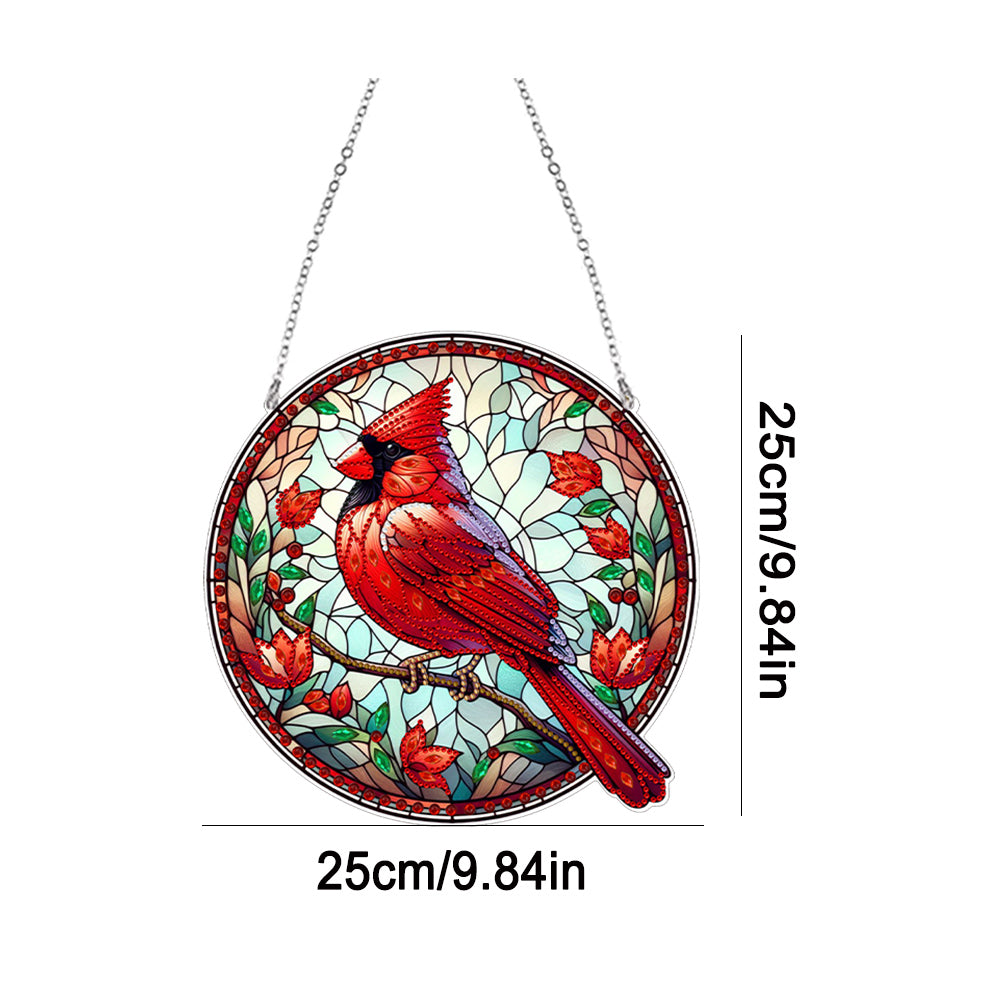Suncatcher Animal Flower Stained Glass Colorful Diamond Painting Hanging Pendant