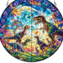 Load image into Gallery viewer, Suncatcher Animal Flower Stained Glass Colorful Diamond Painting Hanging Pendant
