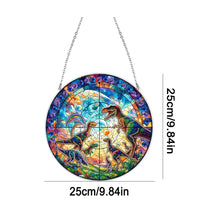 Load image into Gallery viewer, Suncatcher Animal Flower Stained Glass Colorful Diamond Painting Hanging Pendant
