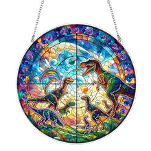 Load image into Gallery viewer, Suncatcher Animal Flower Stained Glass Colorful Diamond Painting Hanging Pendant
