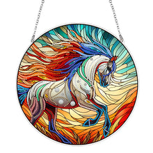 Load image into Gallery viewer, Suncatcher Animal Flower Stained Glass Colorful Diamond Painting Hanging Pendant
