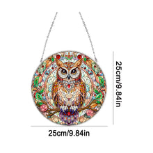 Load image into Gallery viewer, Suncatcher Animal Flower Stained Glass Colorful Diamond Painting Hanging Pendant
