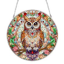 Load image into Gallery viewer, Suncatcher Animal Flower Stained Glass Colorful Diamond Painting Hanging Pendant
