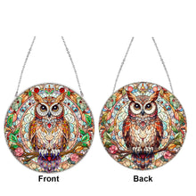 Load image into Gallery viewer, Suncatcher Animal Flower Stained Glass Colorful Diamond Painting Hanging Pendant

