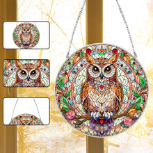 Load image into Gallery viewer, Suncatcher Animal Flower Stained Glass Colorful Diamond Painting Hanging Pendant
