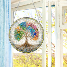 Load image into Gallery viewer, Suncatcher Animal Flower Stained Glass Colorful Diamond Painting Hanging Pendant
