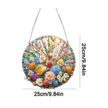 Load image into Gallery viewer, Suncatcher Animal Flower Stained Glass Colorful Diamond Painting Hanging Pendant

