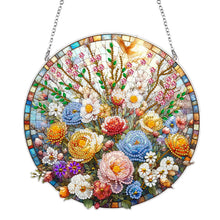 Load image into Gallery viewer, Suncatcher Animal Flower Stained Glass Colorful Diamond Painting Hanging Pendant
