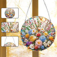 Load image into Gallery viewer, Suncatcher Animal Flower Stained Glass Colorful Diamond Painting Hanging Pendant
