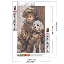 Load image into Gallery viewer, Diamond Painting - Full Square - oil painting sense child (20*30CM)
