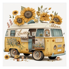 Load image into Gallery viewer, Diamond Painting - Full Round - Himawari Bus (30*30CM)
