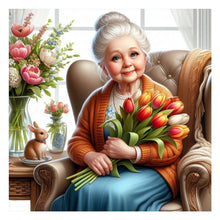 Load image into Gallery viewer, Diamond Painting - Full Round - kind grandma (40*40CM)
