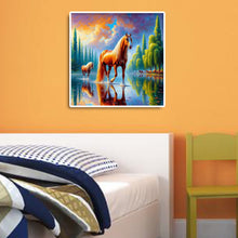 Load image into Gallery viewer, Diamond Painting - Full Round - horse (30*30CM)
