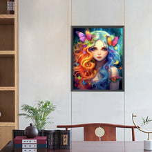 Load image into Gallery viewer, Diamond Painting - Full Round - butterfly fairy (40*50CM)
