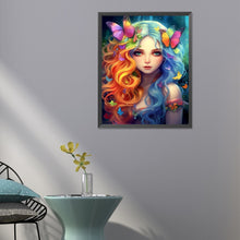 Load image into Gallery viewer, Diamond Painting - Full Round - butterfly fairy (40*50CM)

