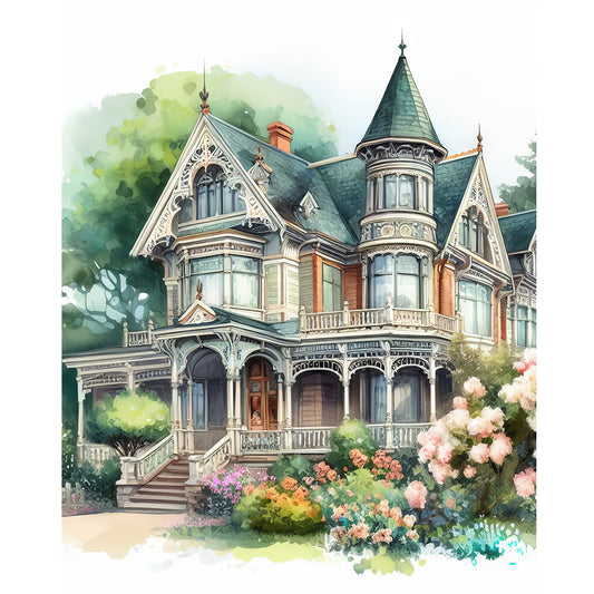 Diamond Painting - Full Round - country house (40*50CM)