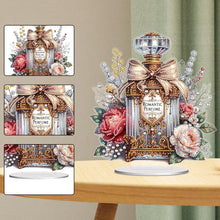 Load image into Gallery viewer, Flower Perfume Special Shaped Diamond Painting Desktop Ornaments Kit Table Decor
