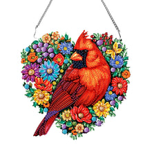 Load image into Gallery viewer, Acrylic Diamond Art Hanging Pendant Bird Diamond Painting Home Decor (Cardinal)
