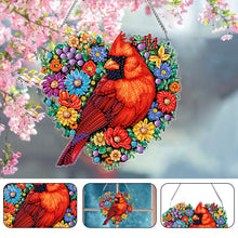 Load image into Gallery viewer, Acrylic Diamond Art Hanging Pendant Bird Diamond Painting Home Decor (Cardinal)
