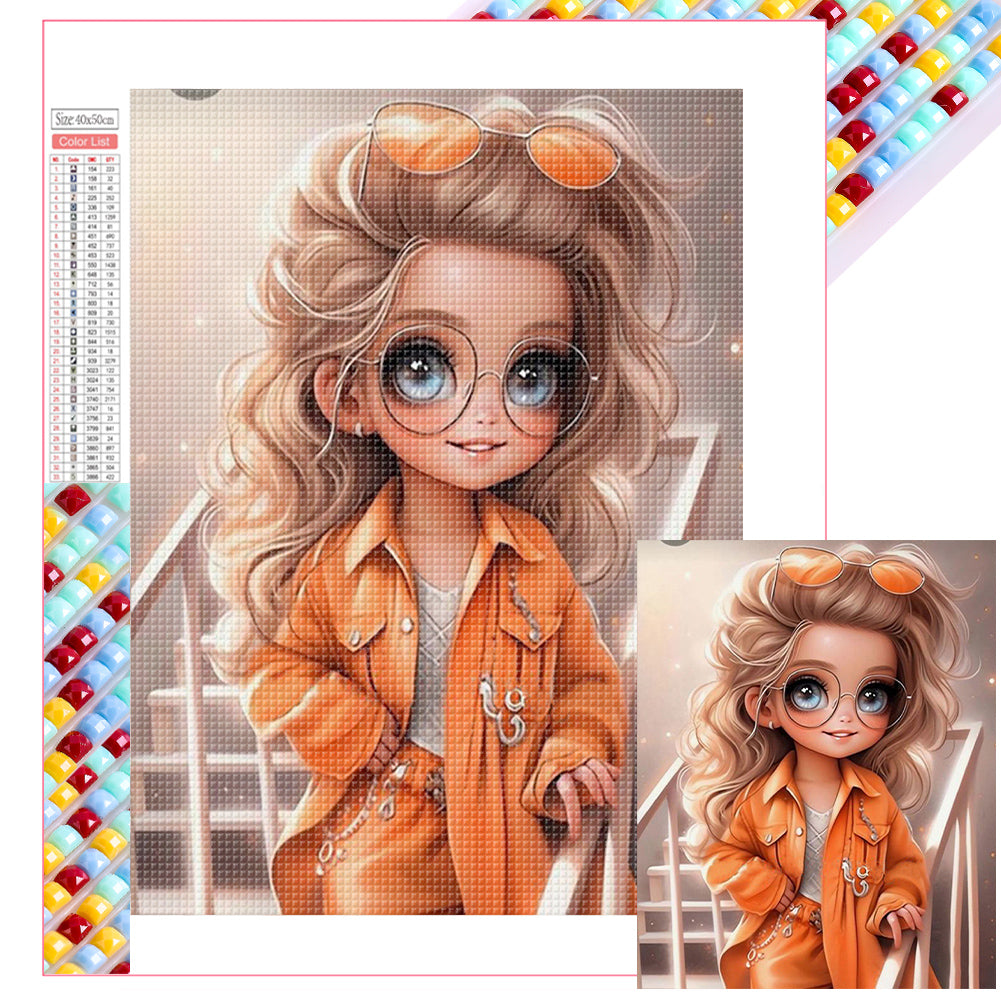 Diamond Painting - Full Square - girl (40*50CM)