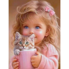 Load image into Gallery viewer, Diamond Painting - Full Round - girl (30*40CM)
