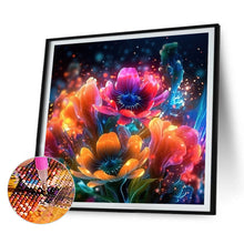 Load image into Gallery viewer, Diamond Painting - Full Round - glow-in-the-dark flowers (30*30CM)
