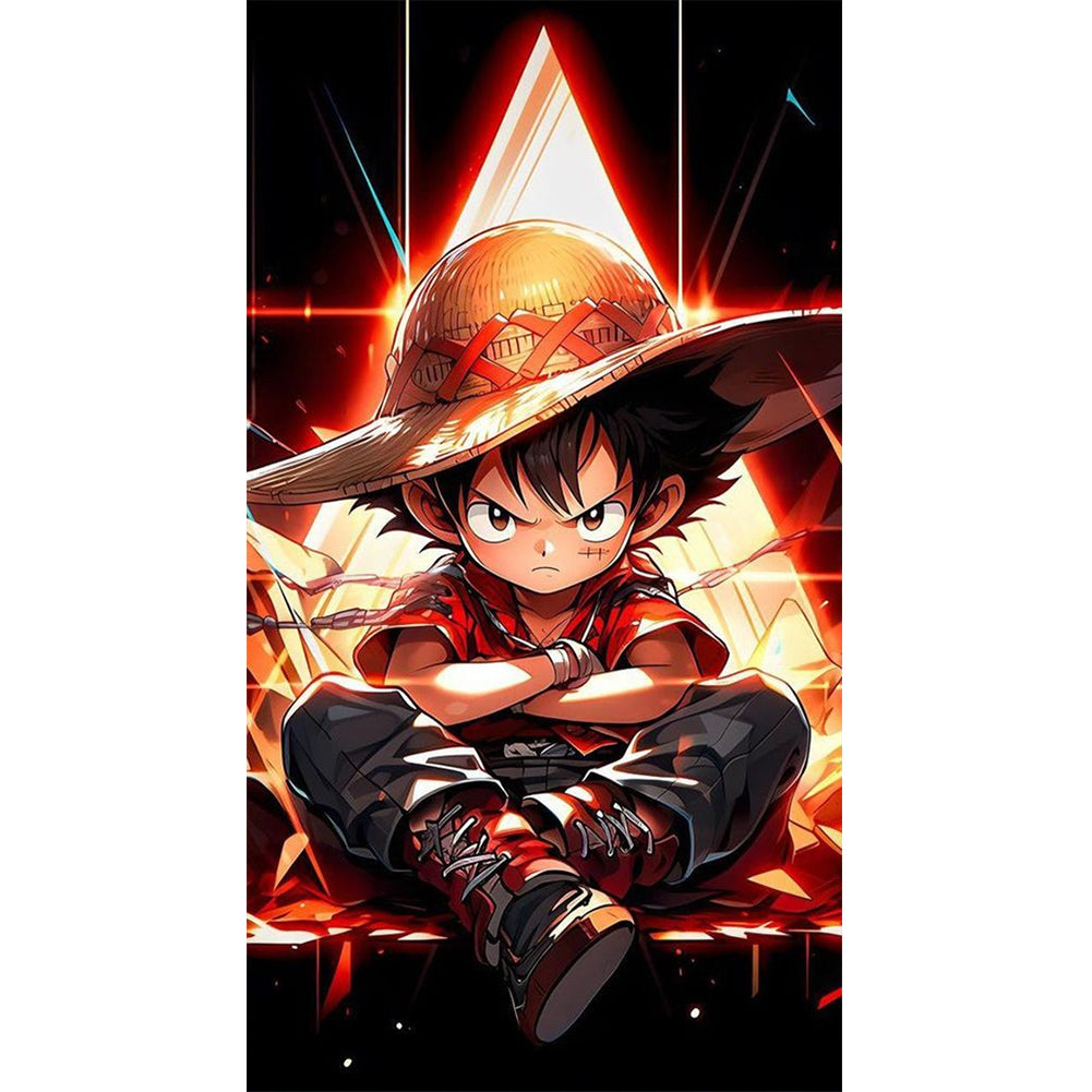 Diamond Painting - Full Round - One Piece-Luffy (30*55CM)