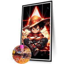 Load image into Gallery viewer, Diamond Painting - Full Round - One Piece-Luffy (30*55CM)
