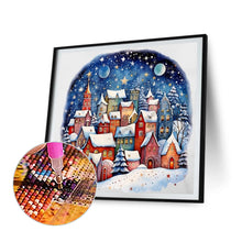 Load image into Gallery viewer, Diamond Painting - Full Round - snow town (40*40CM)
