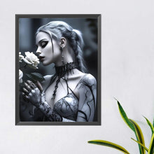Load image into Gallery viewer, Diamond Painting - Full Round - black and white girl (40*50CM)
