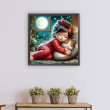 Load image into Gallery viewer, Diamond Painting - Full Round - sleeping child (50*50CM)
