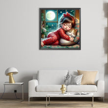 Load image into Gallery viewer, Diamond Painting - Full Round - sleeping child (50*50CM)
