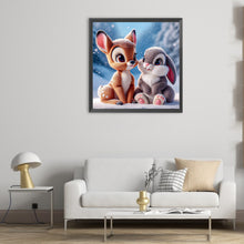 Load image into Gallery viewer, Diamond Painting - Full Round - deer and rabbit (50*50CM)

