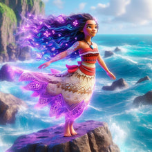 Load image into Gallery viewer, Diamond Painting - Full Round - moana disney (50*50CM)
