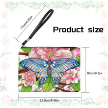 Load image into Gallery viewer, PU Partial Special Shaped Butterfly 5D DIY Diamond Painting Wallet Daily Purse

