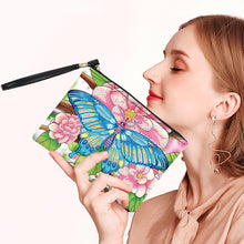 Load image into Gallery viewer, PU Partial Special Shaped Butterfly 5D DIY Diamond Painting Wallet Daily Purse
