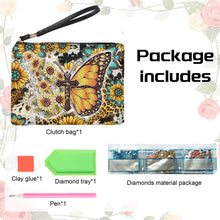Load image into Gallery viewer, PU Partial Special Shaped Butterfly 5D DIY Diamond Painting Wallet Daily Purse
