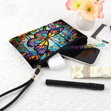 Load image into Gallery viewer, PU Partial Special Shaped Butterfly 5D DIY Diamond Painting Wallet Daily Purse
