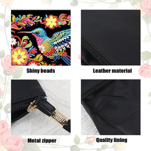 Load image into Gallery viewer, PU Partial Special Shaped Hummingbird 5D DIY Diamond Painting Wallet Daily Purse
