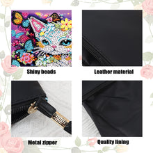 Load image into Gallery viewer, PU Partial Special Shaped Butterfly Cat 5D DIY Diamond Painting Wallet Gifts
