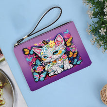Load image into Gallery viewer, PU Partial Special Shaped Butterfly Cat 5D DIY Diamond Painting Wallet Gifts
