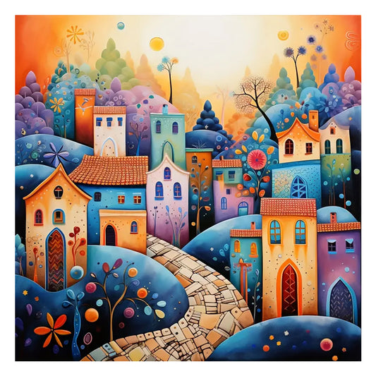 Diamond Painting - Full Round - color house (30*30CM)