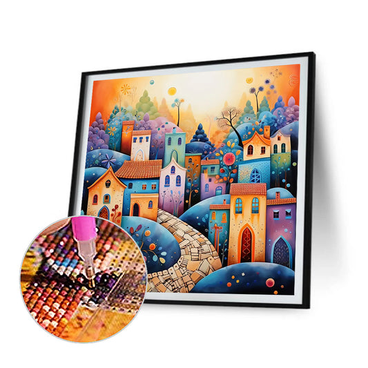 Diamond Painting - Full Round - color house (30*30CM)
