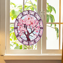 Load image into Gallery viewer, Acrylic Stained Glass Flower Diamond Painting Hanging Pendant Home Decor(Sakura)
