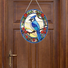 Load image into Gallery viewer, Acrylic Stained Glass Animal Diamond Painting Hanging Pendant (Blue Bird)
