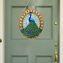Load image into Gallery viewer, Acrylic Stained Glass Animal Diamond Painting Hanging Pendant (Peacock)
