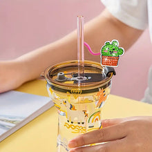 Load image into Gallery viewer, 6/8Pcs Acrylic Silicone Cartoon Diamond Painting Straw Tips Protectors Decor
